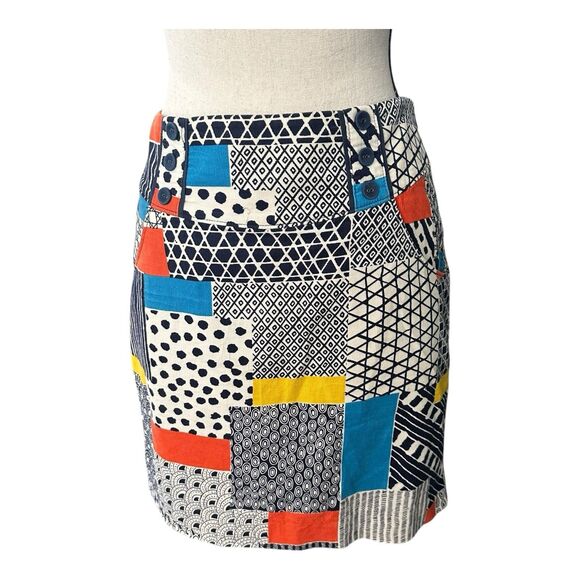 We Love Vera Patchwork Mini Skirt 4 Mod Retro Pop - Picture 1 of 6